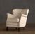 Кресло Restoration Hardware Professor&#039;s Upholstered Chair With Nailheads, фото 1