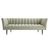 Диван Arteriors Christophe Sofa Peacock Velvet Dark Walnut, фото 2