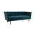 Диван Arteriors Christophe Sofa Peacock Velvet Dark Walnut, фото 1