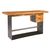 Письменный стол Phillips Collection Chamcha Wood Standing Desk, Iron Frame with Drawers, Bar Height, фото 1