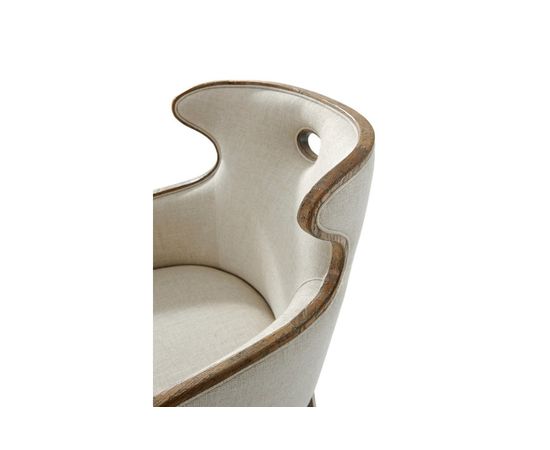 Стул Theodore Alexander Cannon Scoop Back Upholstered Chair, фото 3