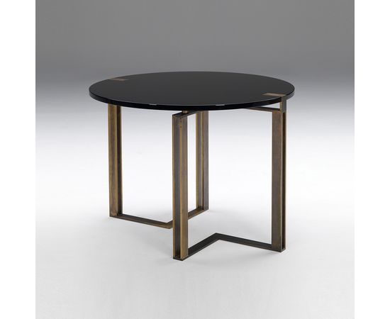 Обеденный стол Paolo Castelli Black and Gold table round, фото 1