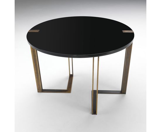 Обеденный стол Paolo Castelli Black and Gold table round, фото 3