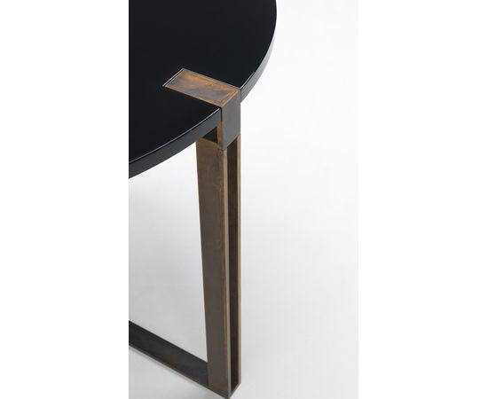 Обеденный стол Paolo Castelli Black and Gold table round, фото 2