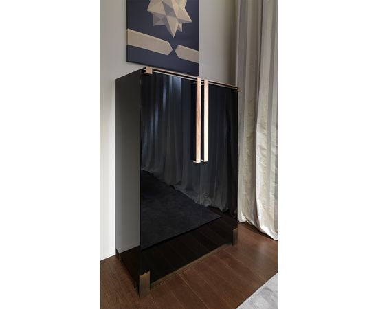 Шкаф Paolo Castelli BLACK &amp; GOLD HIGH CABINET, фото 2