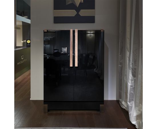 Шкаф Paolo Castelli BLACK &amp; GOLD HIGH CABINET, фото 1