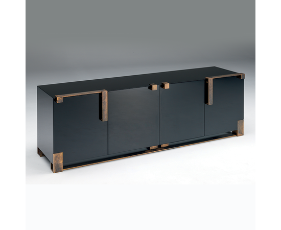 Тумба Paolo Castelli BLACK &amp; GOLD LOW CABINET, фото 1