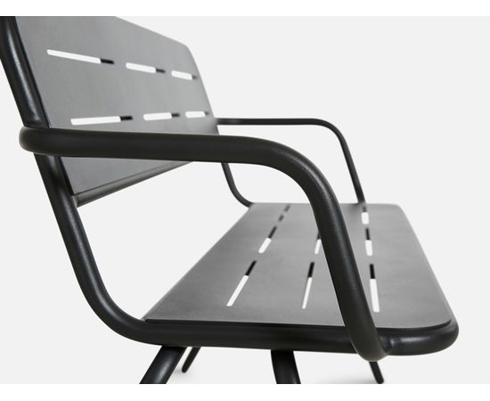 Скамейка WOUD RAY bench with armrest, фото 11