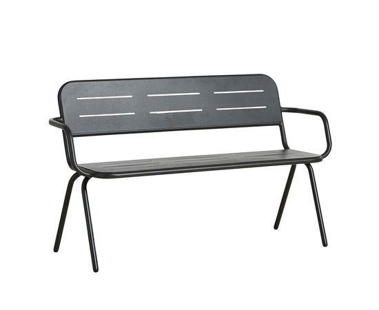 Скамейка WOUD RAY bench with armrest, фото 1