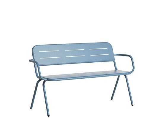Скамейка WOUD RAY bench with armrest, фото 4