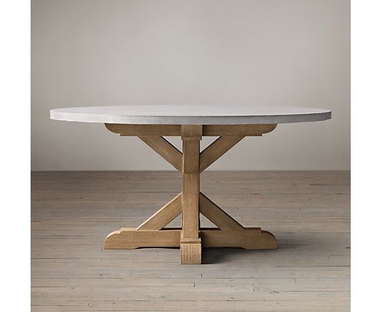 Restoration Hardware Salvaged Wood &amp; Weathered Concrete X-Base, фото 1