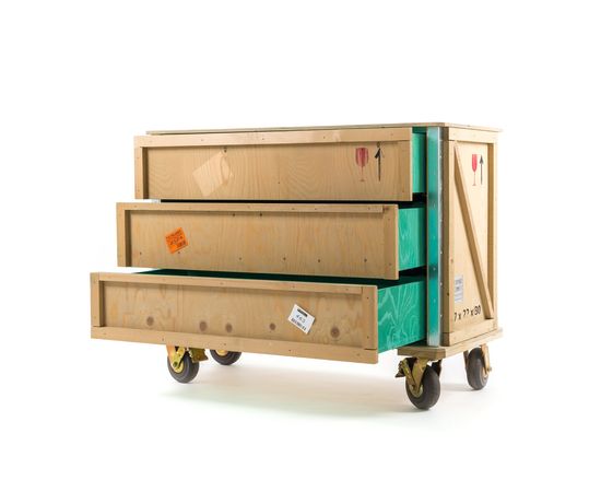 Комод Seletti Export Como  Chest of 3 Drawers Wheels, фото 2