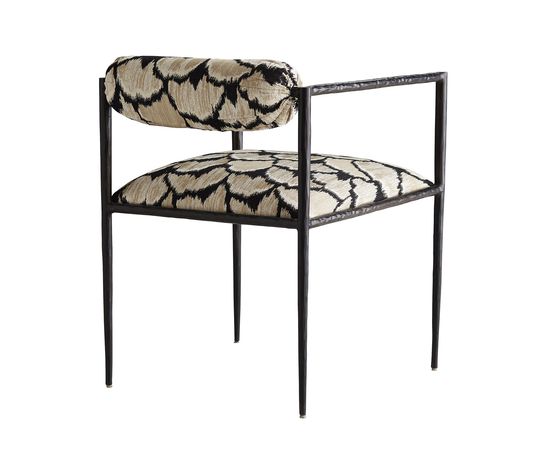 Стул с подлокотниками Arteriors Barbana Chair Ocelot Embroidery, фото 2