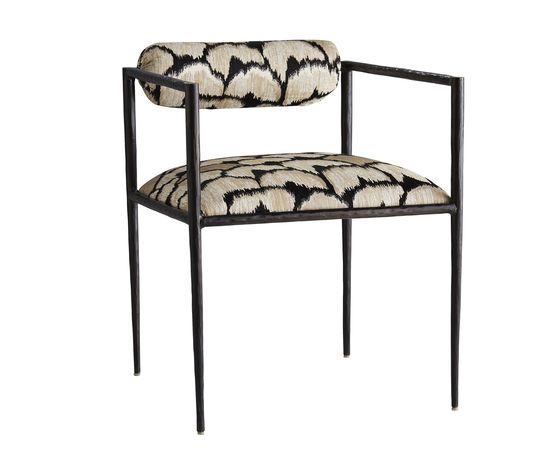 Стул с подлокотниками Arteriors Barbana Chair Ocelot Embroidery, фото 1