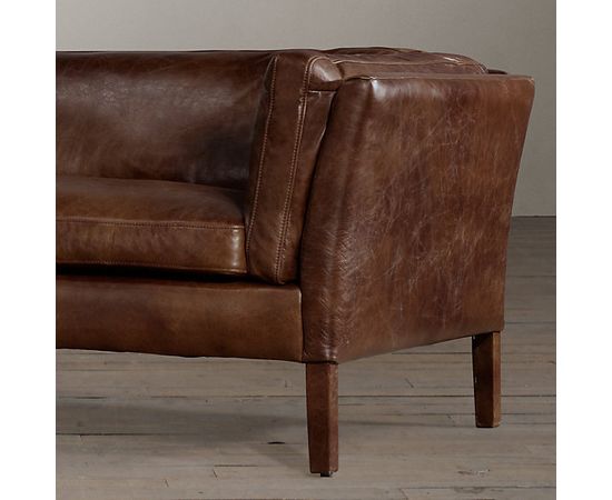 Restoration Hardware Sorensen Leather Sofa, фото 2