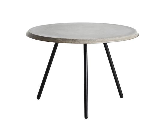 Журнальный столик WOUD Soround coffee table, Ø60 low concrete, фото 1