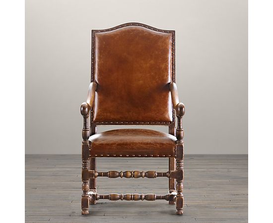 Restoration Hardware 18th C. French Leather Chair, фото 2