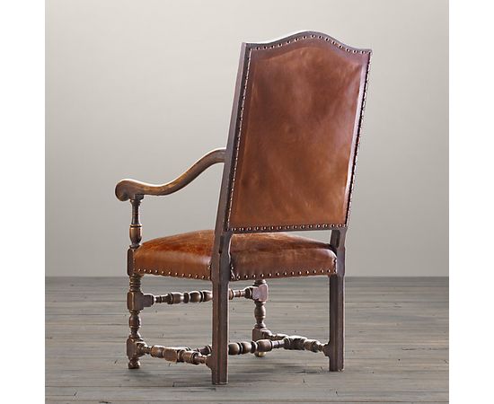Restoration Hardware 18th C. French Leather Chair, фото 3