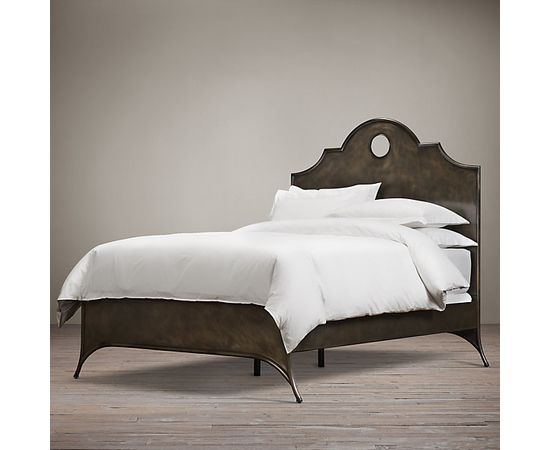 Restoration Hardware 19th C. Keyhole Metal Arch Bed without Footboard, фото 1