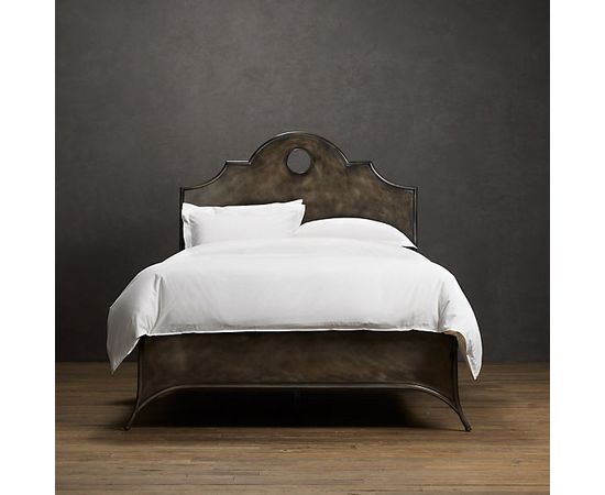 Restoration Hardware 19th C. Keyhole Metal Arch Bed without Footboard, фото 3