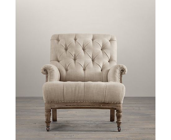 Restoration Hardware Deconstructed Tufted Roll Arm Chair, фото 2