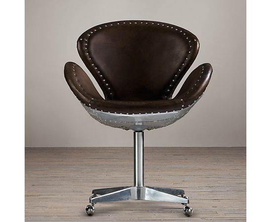 Restoration Hardware Devon Spitfire Leather Chair, фото 2