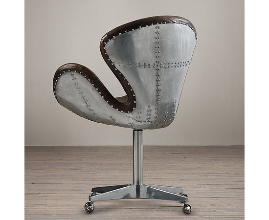 Restoration Hardware Devon Spitfire Leather Chair, фото 4