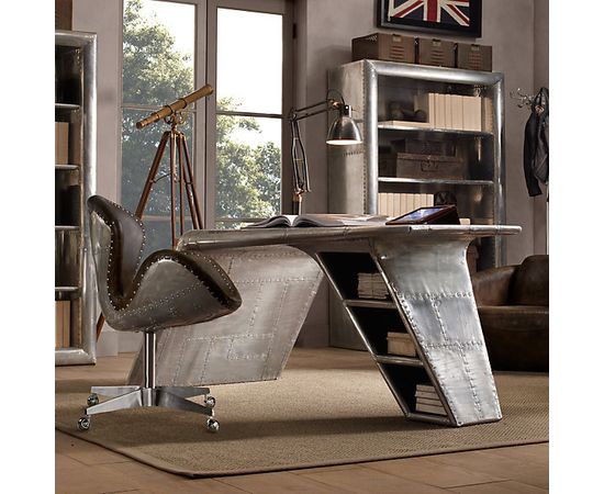 Restoration Hardware Devon Spitfire Leather Chair, фото 5