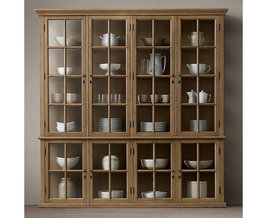 Шкаф-витрина Restoration Hardware Hampton Casement Wide Sideboard and Hutch, фото 1