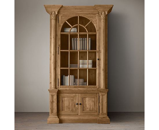 Книжный шкаф Restoration Hardware Palladian Salvaged Pine Single Library Bookcase, фото 1