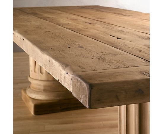 Restoration Hardware Salvaged Wood Architectural Column Extension Dining Tables, фото 4