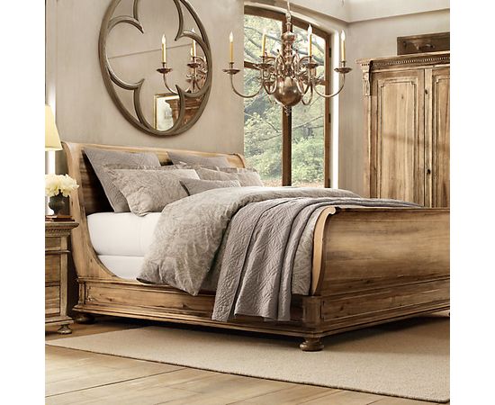 Restoration Hardware St. James Sleigh Bed with Footboard, фото 4
