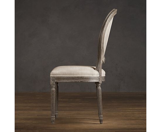 Restoration Hardware Vintage French Round Upholstered Side Chair, фото 2