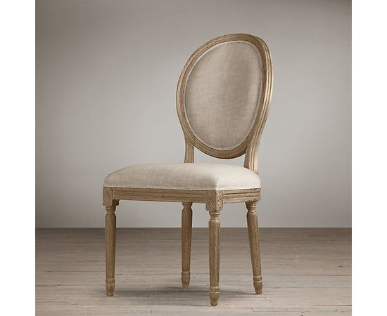 Restoration Hardware Vintage French Round Upholstered Side Chair, фото 3