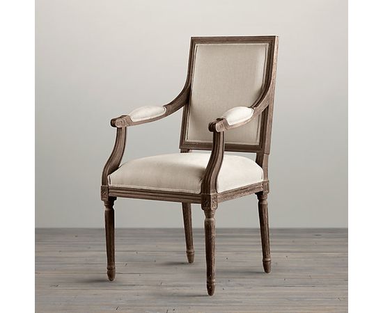 Restoration Hardware Vintage French Square Upholstered Armchair, фото 1