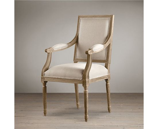 Restoration Hardware Vintage French Square Upholstered Armchair, фото 3