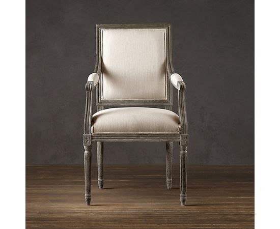 Restoration Hardware Vintage French Square Upholstered Armchair, фото 4