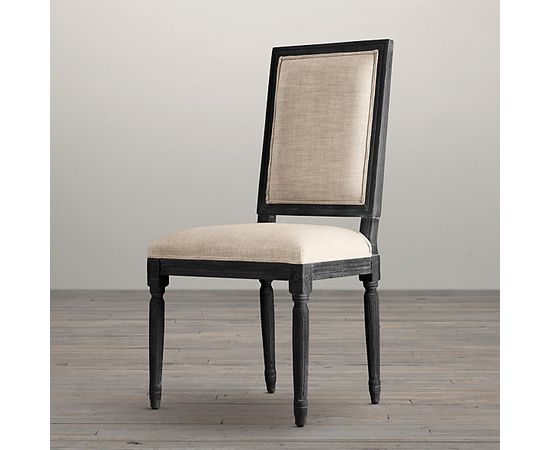 Restoration Hardware Vintage French Square Upholstered Side Chair, фото 1