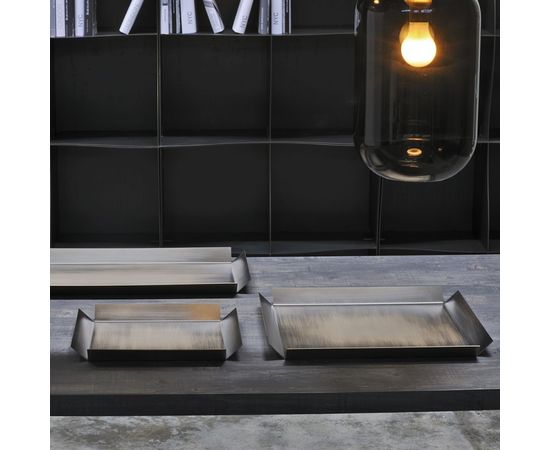 Поднос Adriani &amp; Rossi Polished steel tray, фото 2