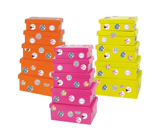 Набор из 5 коробок Adriani &amp; Rossi Set of 5 boxes in colored cardboard, фото 1