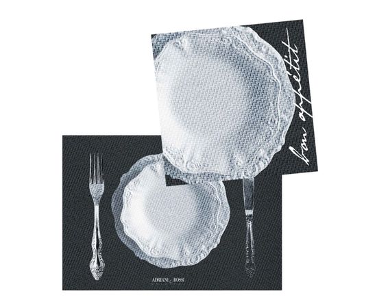 Сервировочная салфетка Adriani &amp; Rossi Set of placemat and table napkin, фото 4