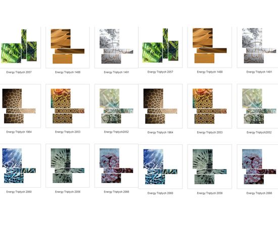 Картина Adriani &amp; Rossi Prints on canvas Trittico Energy 1509, фото 4