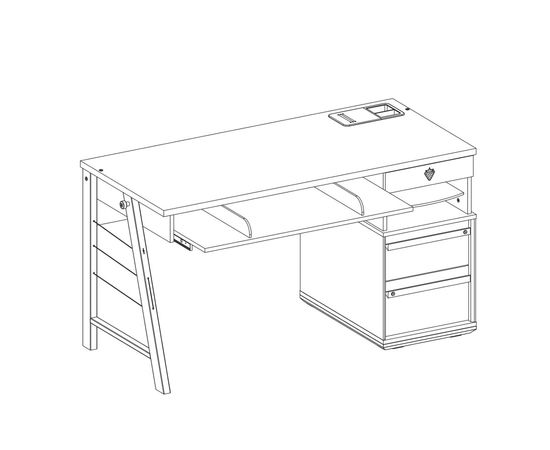 Стол письменный CILEK Trio 20.40.1103.00, фото 11