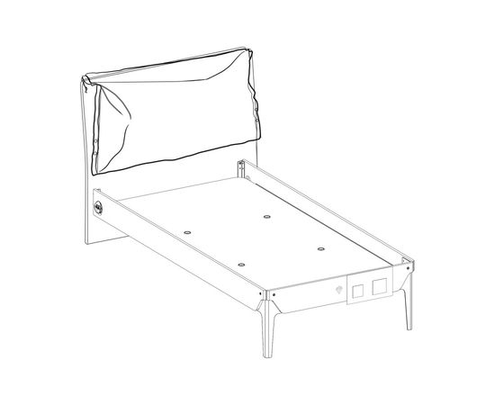 Кровать односпальная CILEK Trio 20.40.1301.01, фото 5