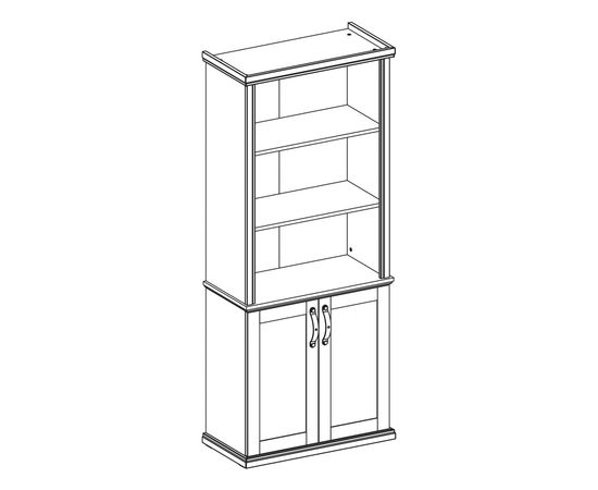 Книжный шкаф CILEK Royal 20.09.1501.00, фото 4