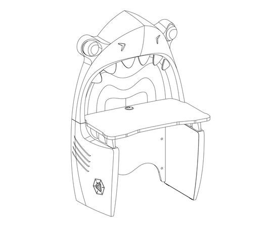 Письменный стол CILEK Pirate Акула, фото 5