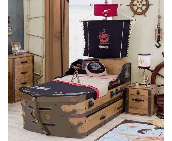 Кровать детская CILEK Pirate в виде корабля, фото 5