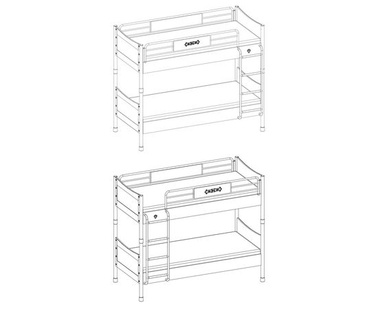 Кровать детская CILEK Pirate двухъярусная, фото 4