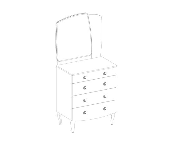 Комод с зеркалом CILEK Yakut 20.20.1202.00, фото 4