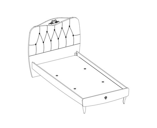 Кровать односпальная CILEK Yakut L, фото 3